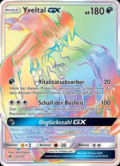 Yveltal GX card in German