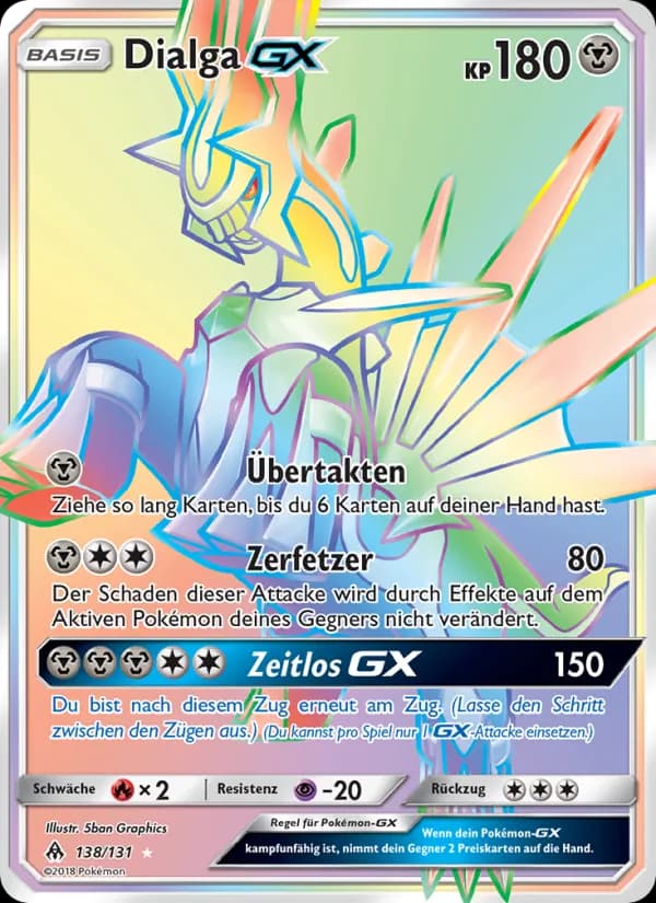 Dialga GX card in German