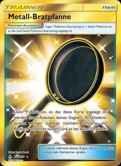 Metall-Bratpfanne card in German
