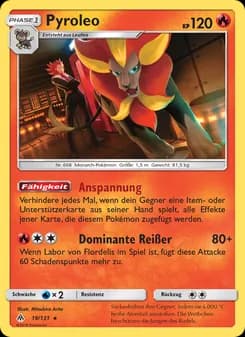 Pyroleo card in German