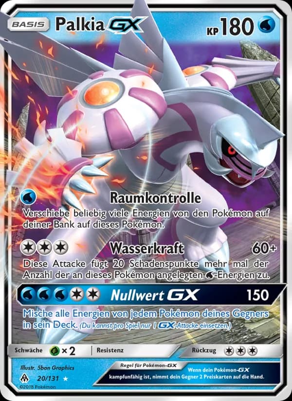 Palkia GX card in German