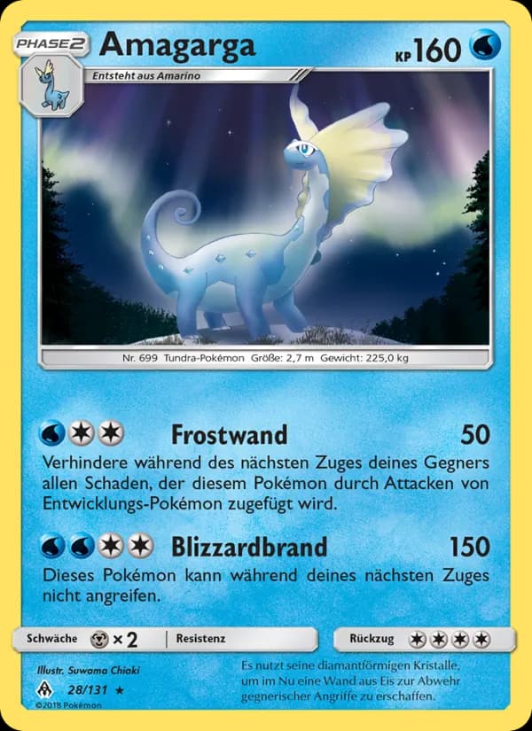 Amagarga card in German