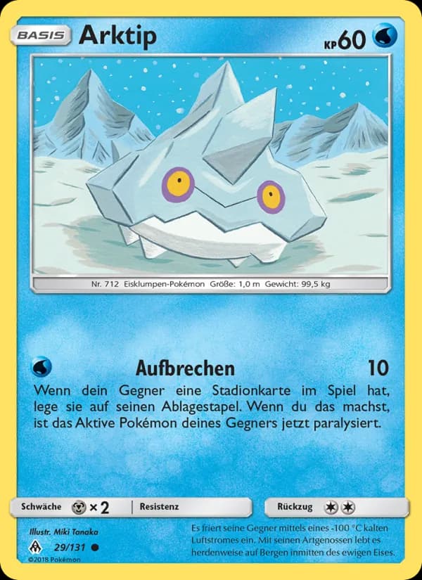 Arktip card in German