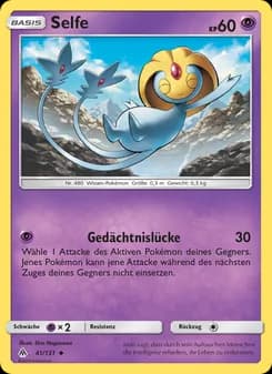 Selfe card in German