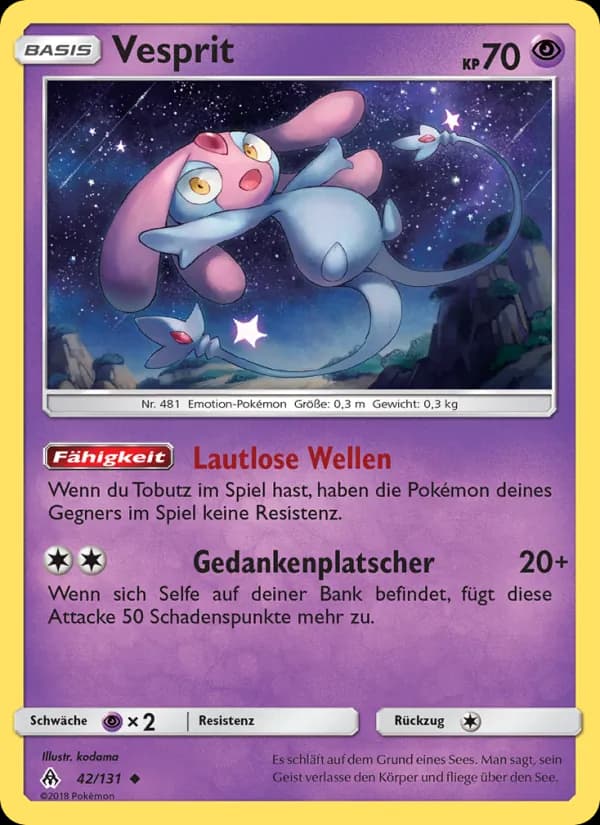 Vesprit card in German
