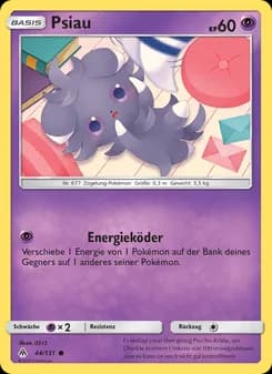 Psiau card in German