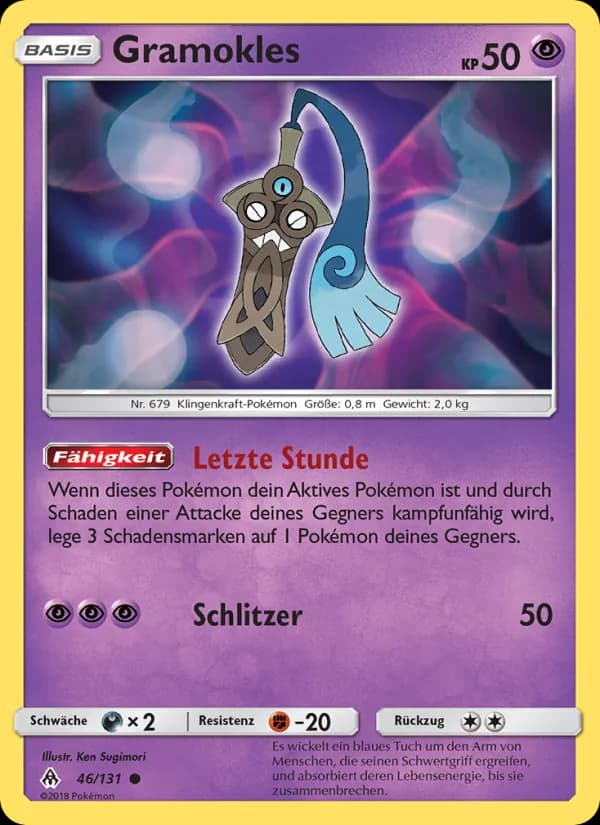 Gramokles card in German