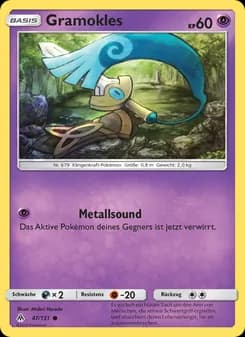 Gramokles card in German