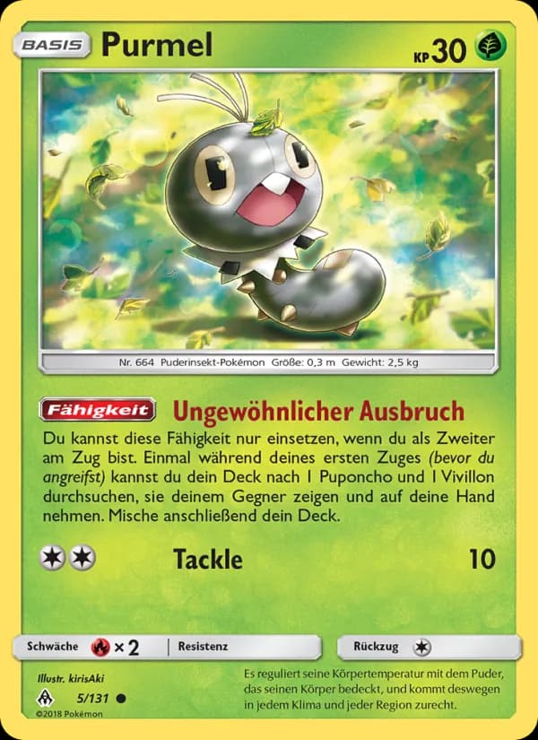 Purmel card in German
