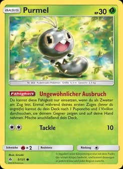 Purmel card in German