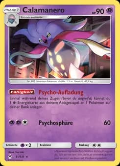 Calamanero card in German