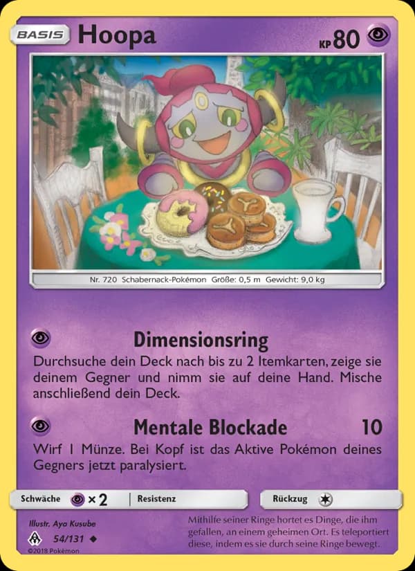 Hoopa card in German
