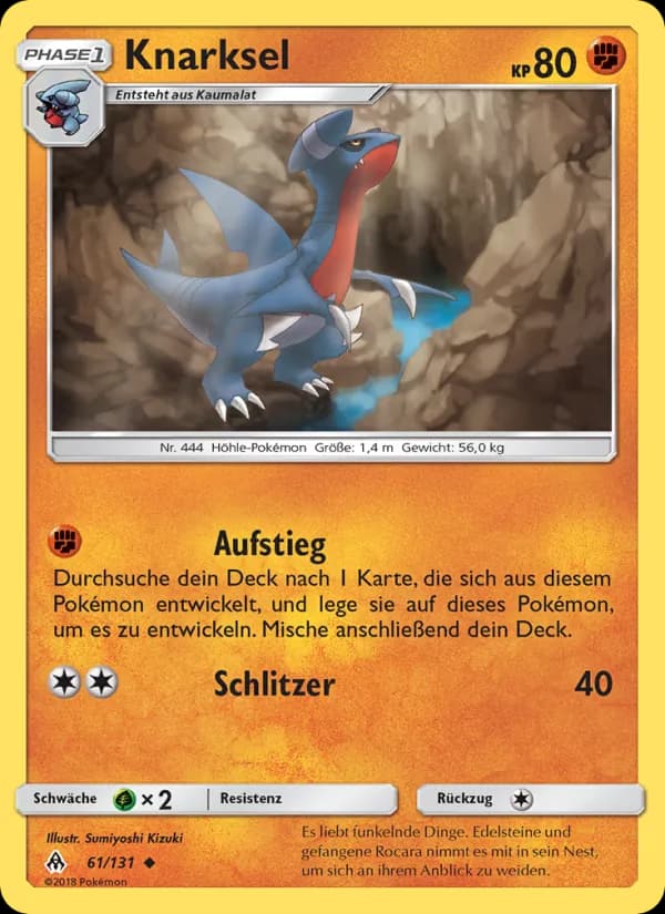 Knarksel card in German