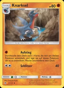 Knarksel card in German