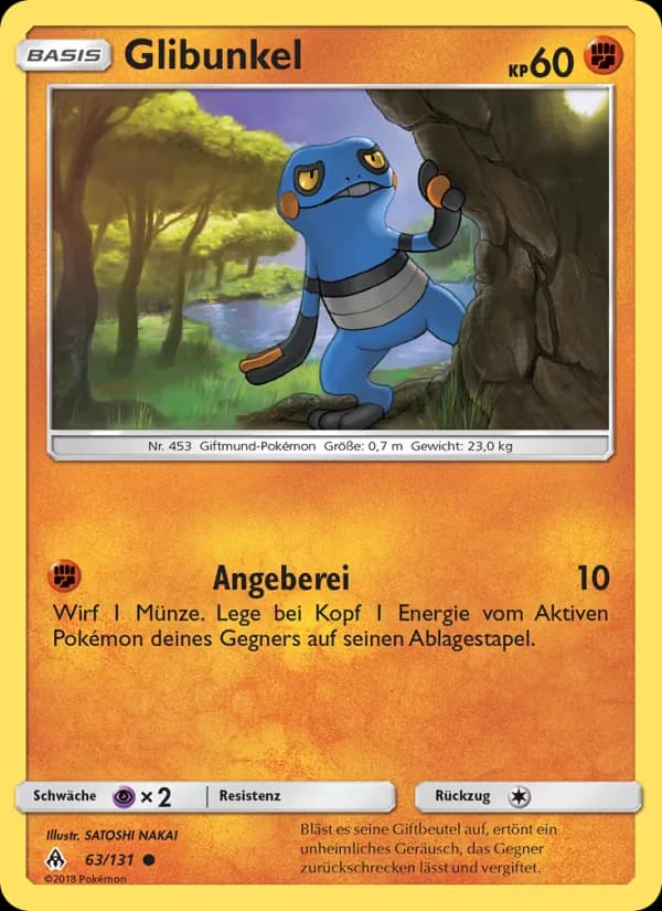 Glibunkel card in German