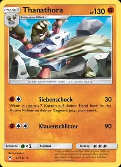 Thanathora card in German