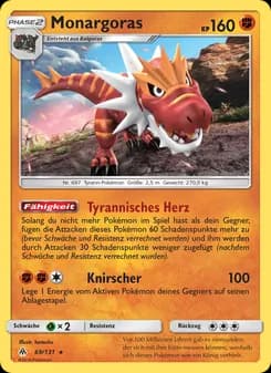 Monargoras card in German
