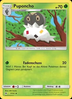 Puponcho card in German