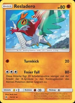 Resladero card in German