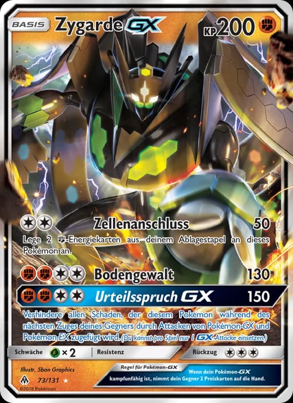 Zygarde GX card in German