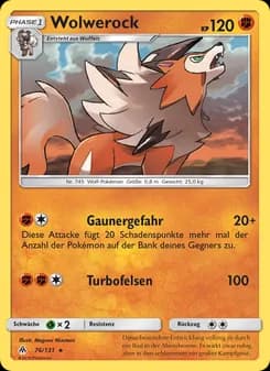 Wolwerock card in German