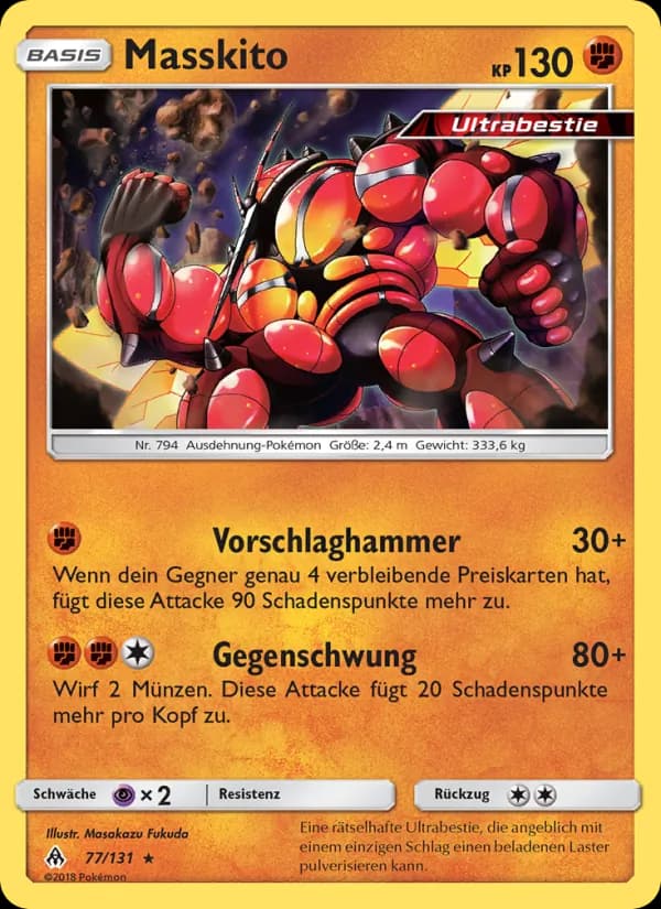 Masskito card in German