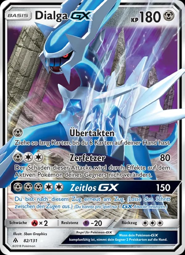 Dialga GX card in German
