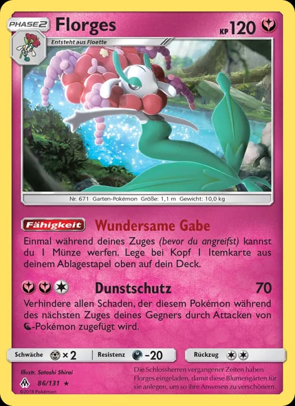 Florges card in German