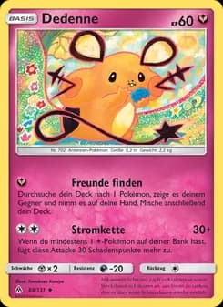 Dedenne card in German