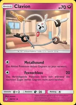 Clavion card in German