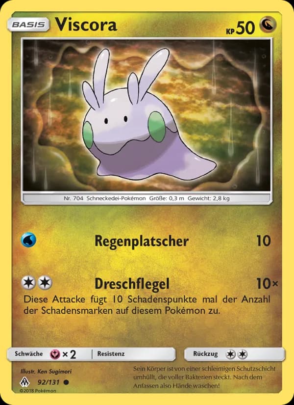 Viscora card in German