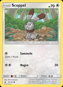 Scoppel card in German