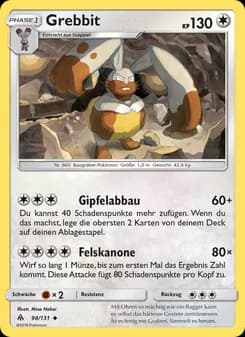 Grebbit card in German