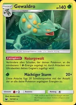 Gewaldro card in German