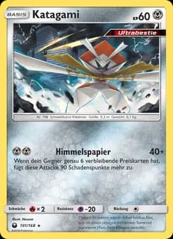 Katagami card in German