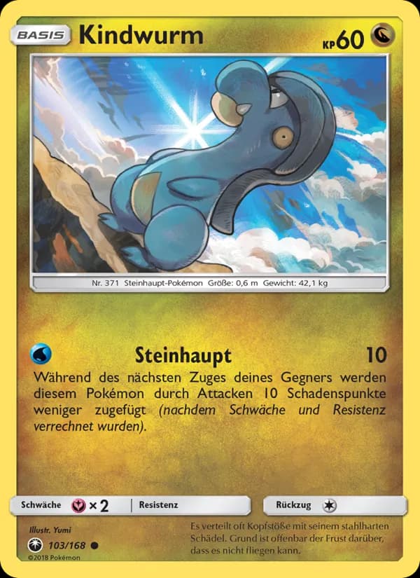 Kindwurm card in German