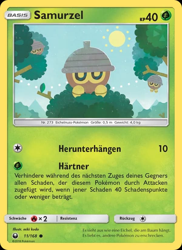 Samurzel card in German