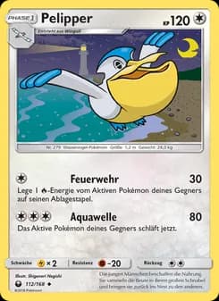 Pelipper card in German