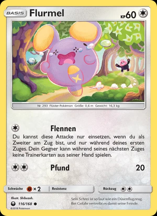 Flurmel card in German