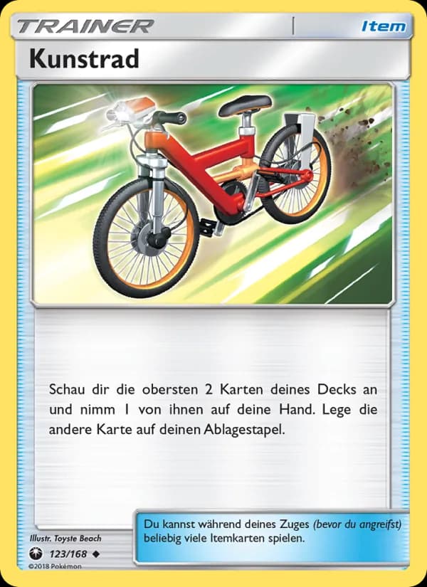 Kunstrad card in German