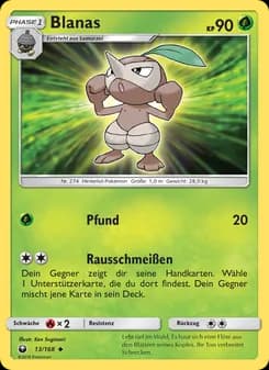 Blanas card in German