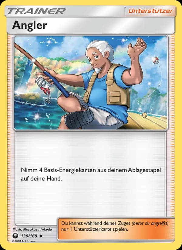 Angler card in German