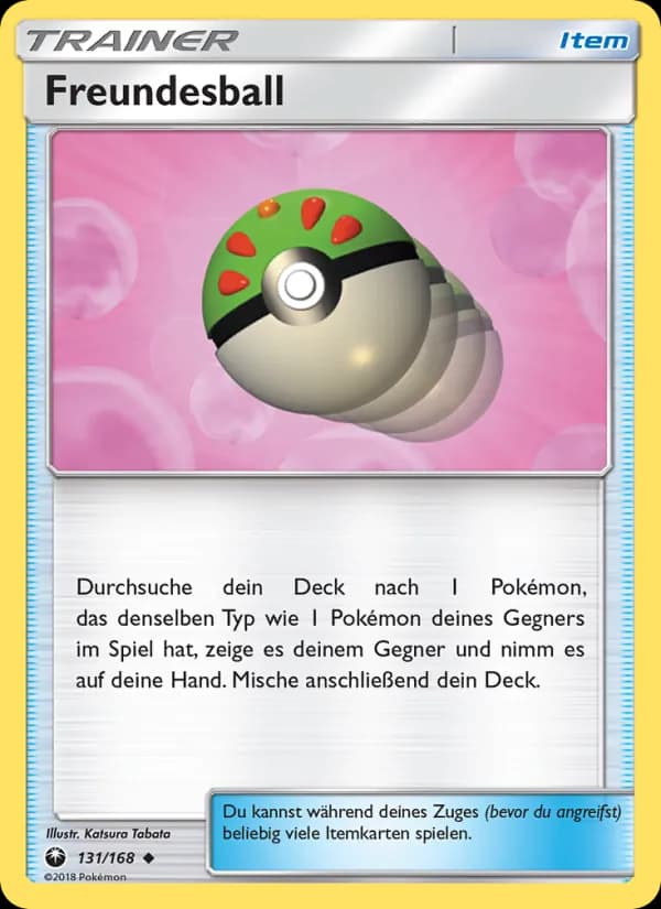 Freundesball card in German