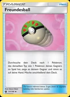 Freundesball card in German