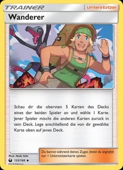 Wanderer card in German
