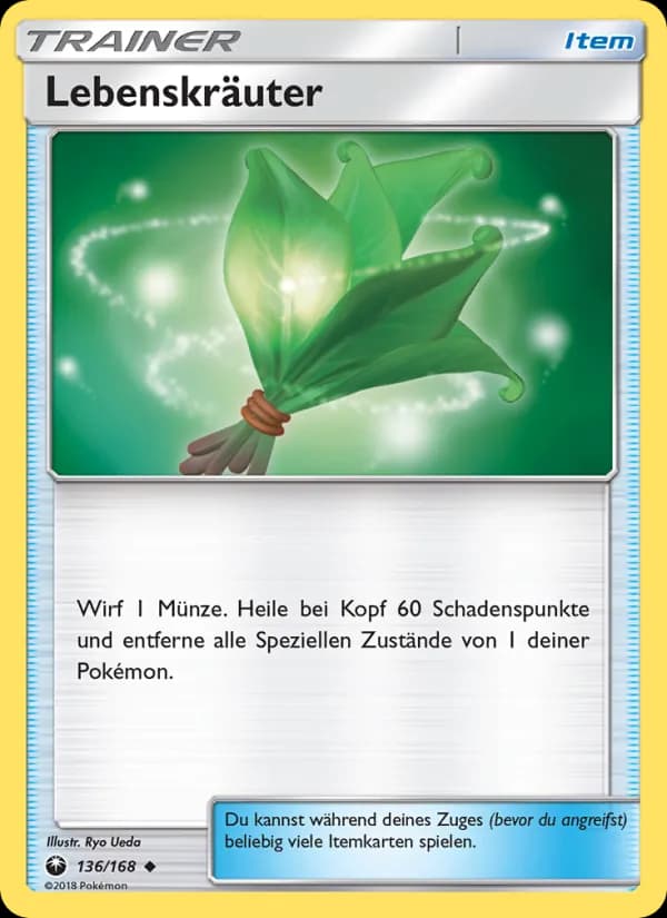 Lebenskräuter card in German