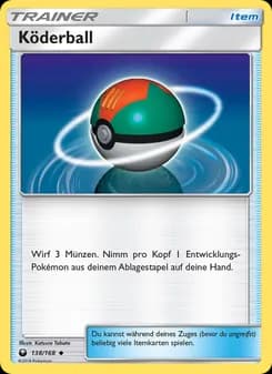 Köderball card in German