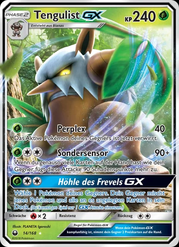 Tengulist GX card in German