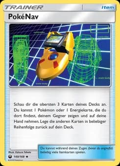 PokéNav card in German