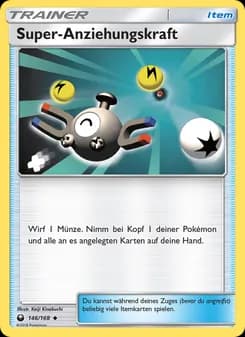Super-Anziehungskraft card in German